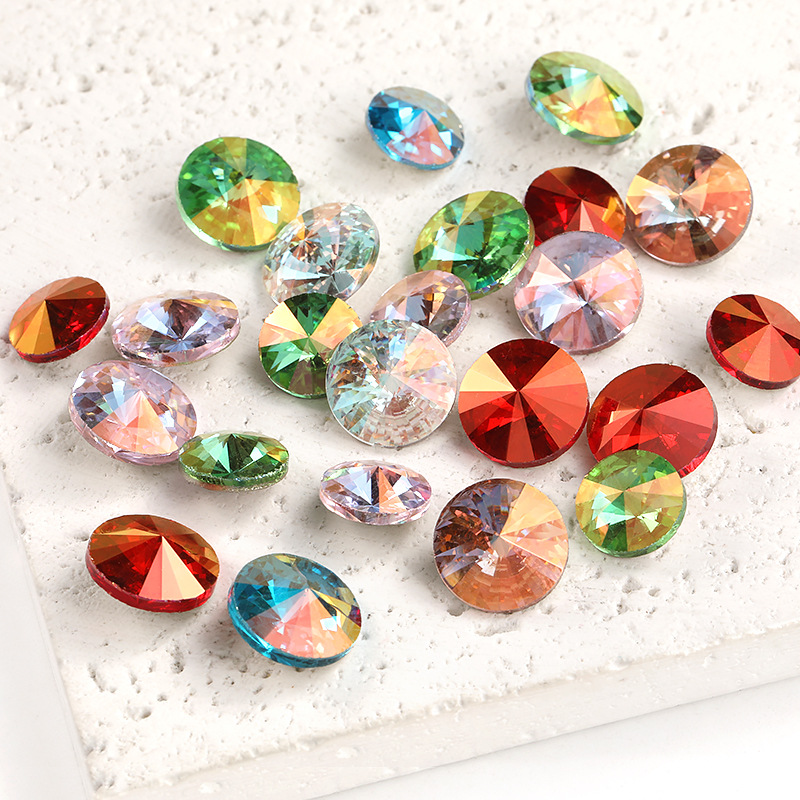 Light colored satellite glass diamond exquisite nail art DIY accessories